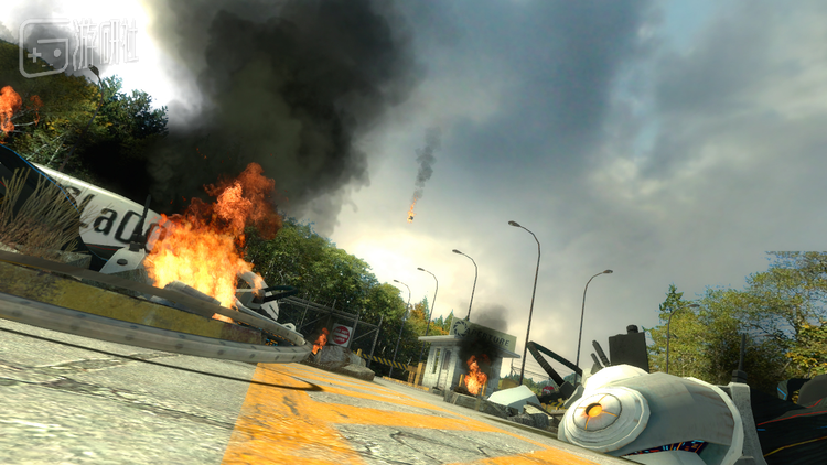 《传送门》一代游戏结局画面