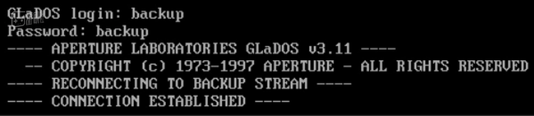 登入GLaDOS的界面