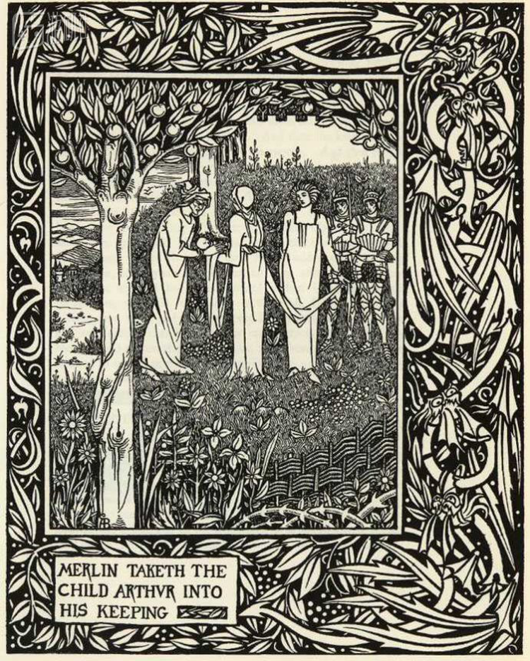 梅林抚养亚瑟王