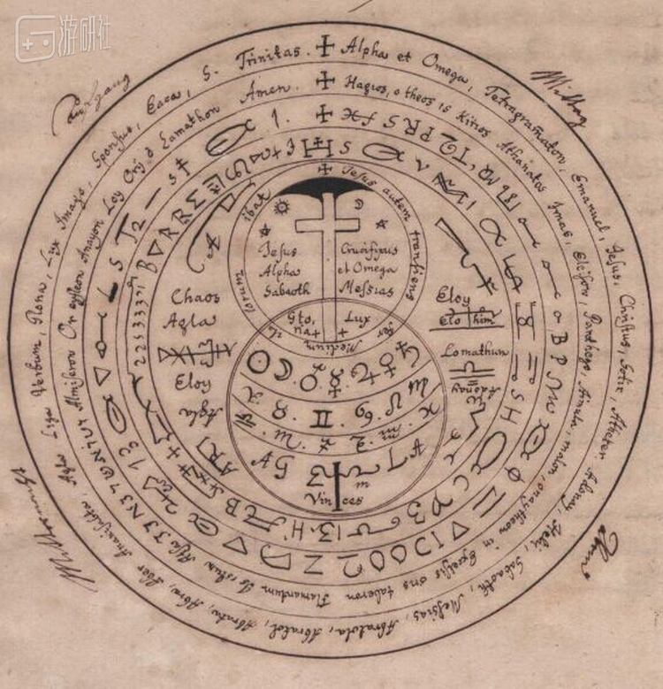 古代某魔法手稿图