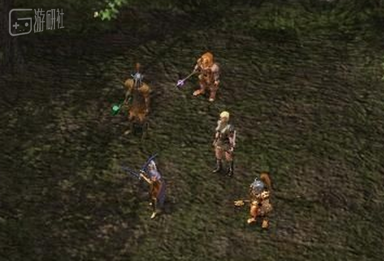 图 4 《博德之门》中著名的NPC小队秘银五侠，他们和玩家的队伍一样，也是冒险者小队。这些家伙很强——但是靠的是装备和属性。在面对这样的对手时，玩家总会更希望对方能靠配合和技巧来与我们堂堂正正地一战，而不是靠硬件取胜。图片转自网络。