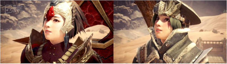 《怪物猎人》中男生捏的姑娘 vs 女生捏的姑娘