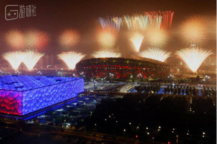 2008年奥运会开幕式盛况，如果L和A能和我一起看就更加完美了