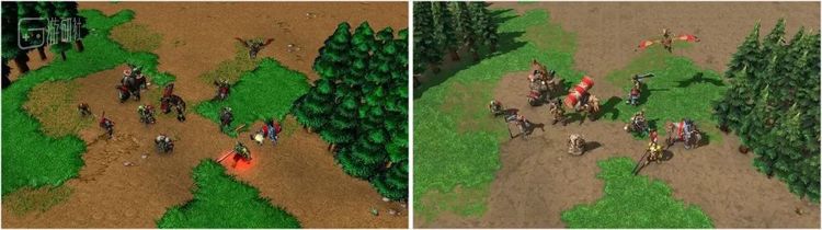 《魔兽争霸III》重制前后画面对比