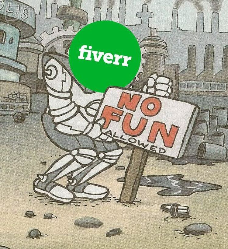 网友用图片吐槽Fiverr不懂幽默