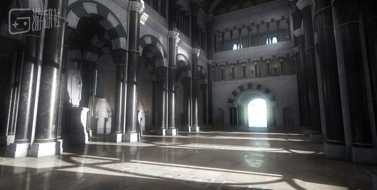 影片中城堡的内部场景