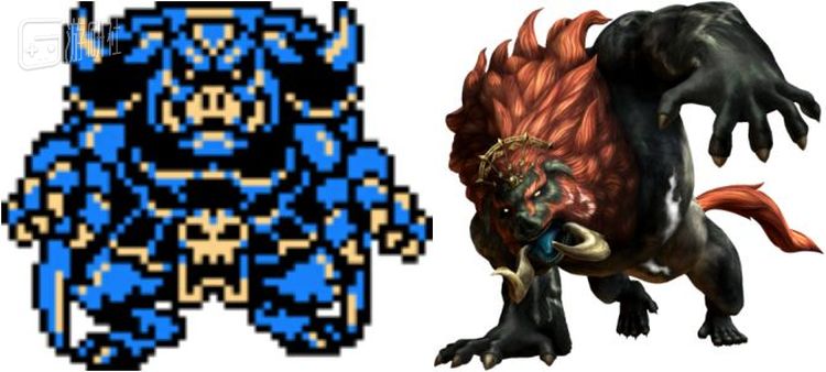 依次是《不可思议的果实》和《黄昏公主》中的加农形象