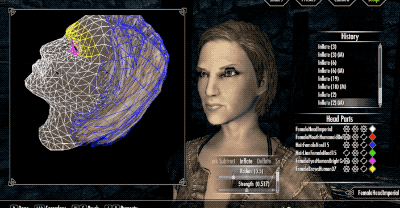 功能演示，仅供参考。像我这种手残的一般都是直接导入大神的头模