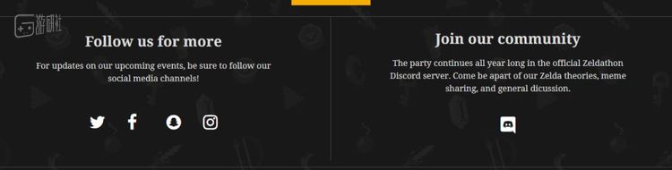 Zeldathon的官方放出了几乎所有（国外）主流社交媒体的链接，从推特到discord