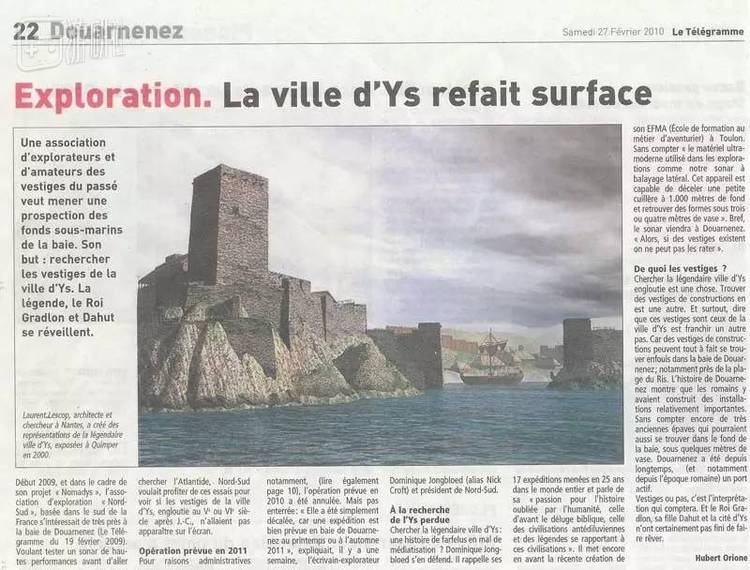 2010年的一则法国剪报，称伊苏城再度出现于世人面前