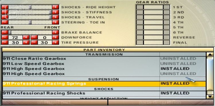 游戏还有个改装和调校的系统，会对外观和性能都造成一些变化，有一定深度