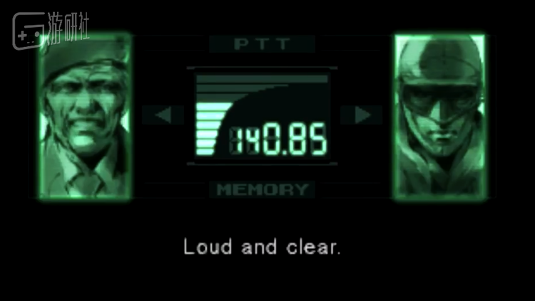 游戏开头的第一段交谈，Snake此时还穿着潜水装备