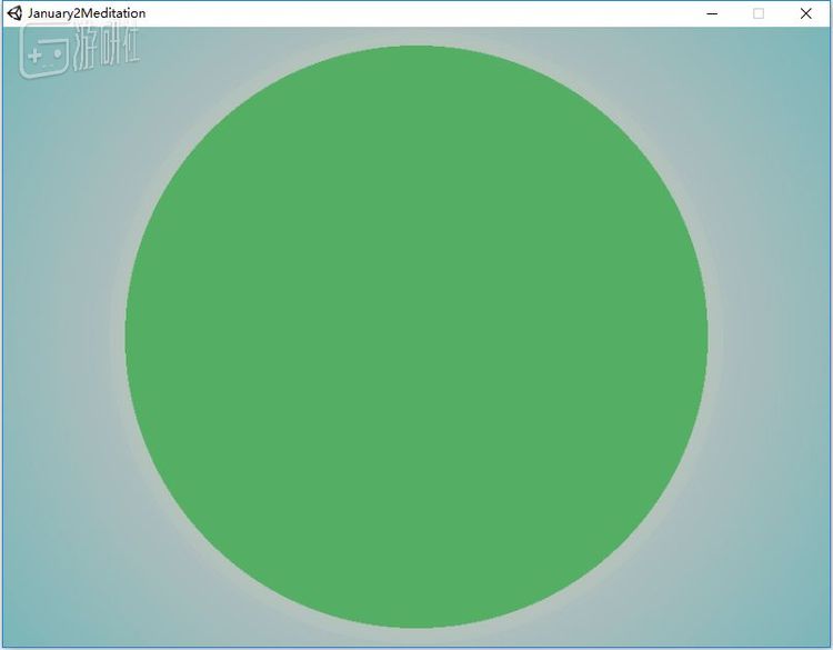 最后圆形变成了绿色