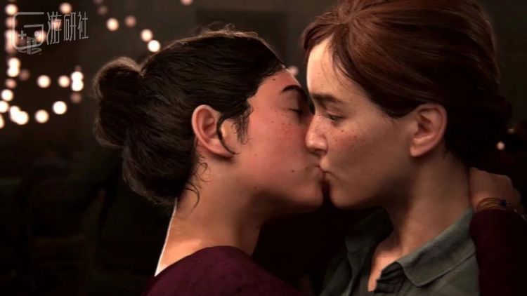 《最后的生还者2》预告片中艾利和一位女性角色接吻