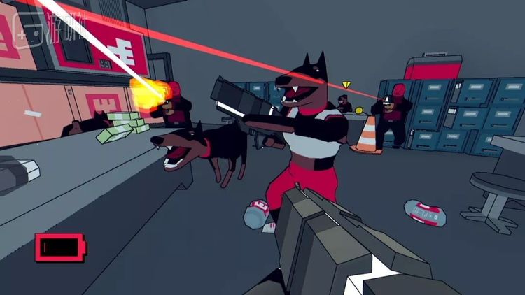 《High Hell》的游戏截图，虽然画风卡通，但是这游戏里也充满着“一枪爆了你的狗头（字面意思）”这种不宜出现在大众社交媒体的东西