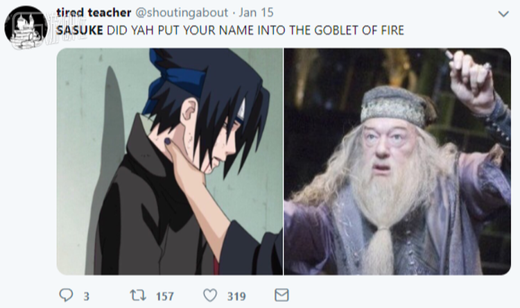 “佐助，是你小子把名字扔进火焰杯的？”