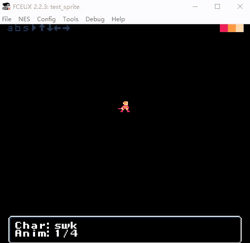 这个初版ROM只是简单的动画测试