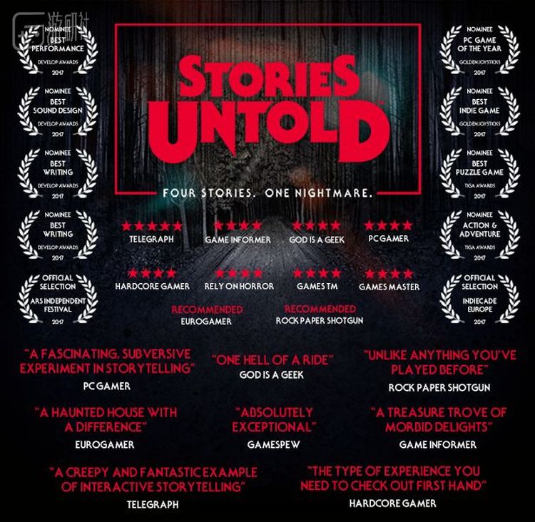 风评很不错的《Stories Untold》