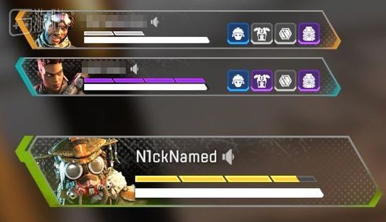 《Apex英雄》的队伍栏信息量非常充足