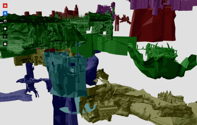 《黑暗之魂》的无贴图地图模型