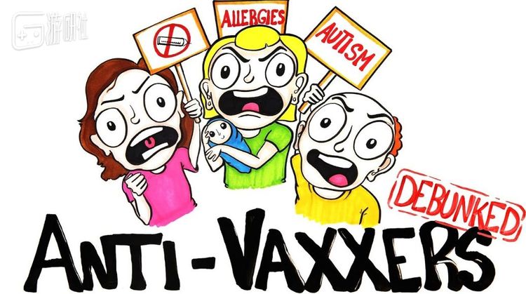 反对anti-vaxxers（反疫苗者）的宣传海报