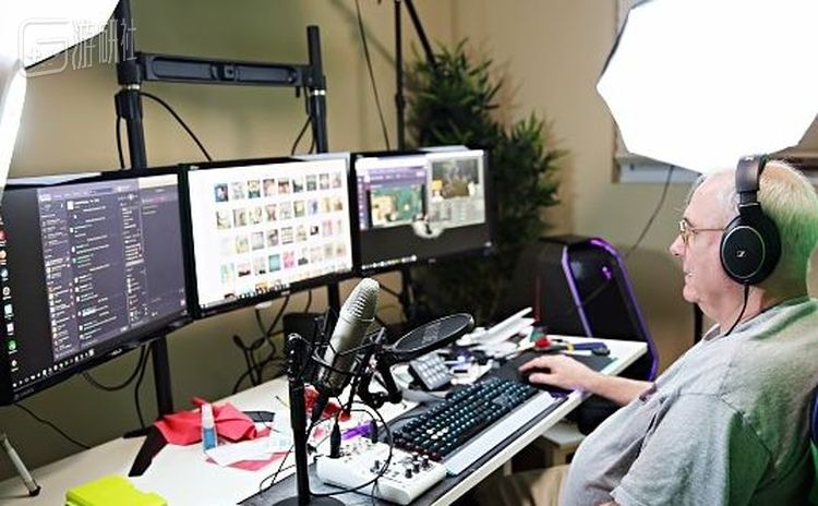 这位退役老兵的直播环境