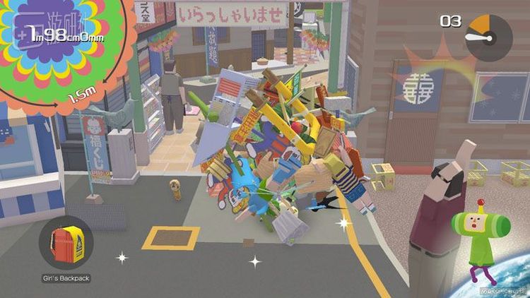 《块魂》的画面初看很糙，但糙中却有一种独特的可爱与精致