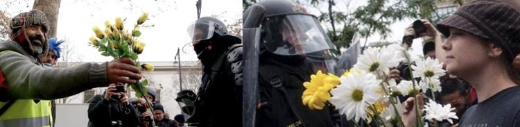 即便在自“五月风暴”依赖破坏力最大的这场运动中，也不乏温情时刻