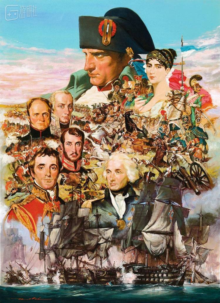 KOEI于1990年推出的历史策略游戏《拿破仑》PC-88版封面