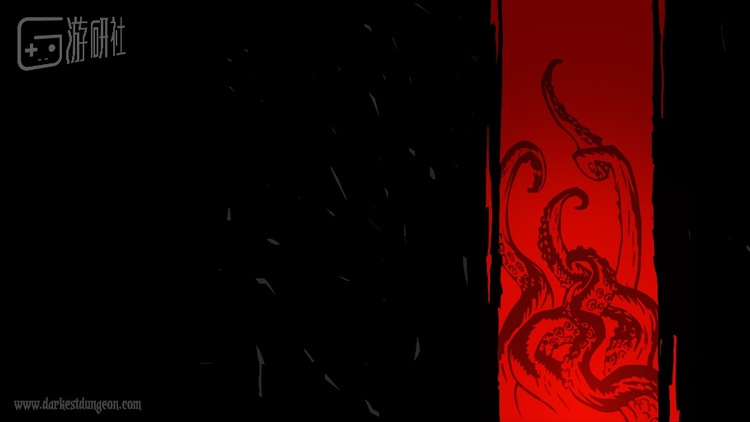 《暗黑地牢》最初在PAX宣传时的一张海报，可以看出受到Lovecraft的影响