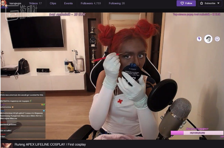 卡鲁普斯的直播画面