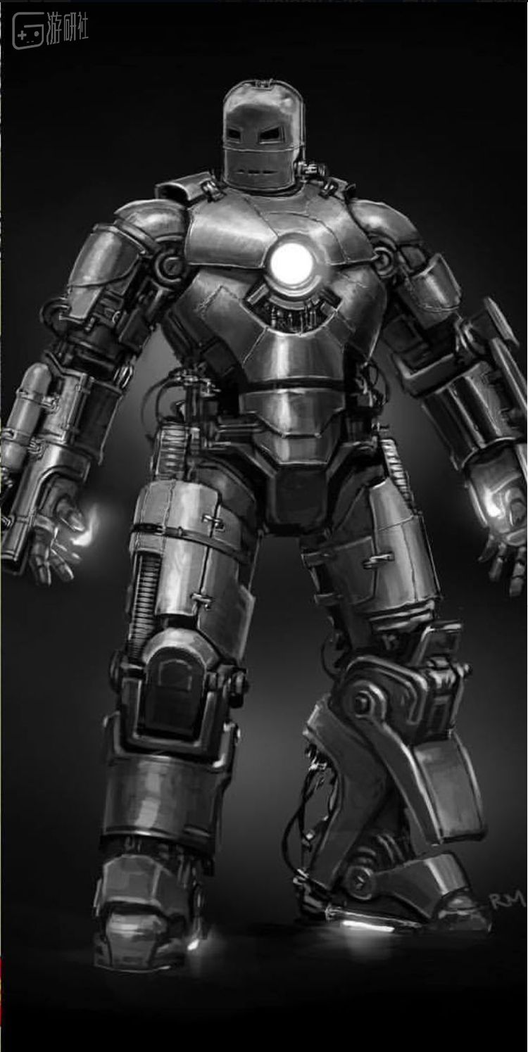 Ryan Meinerding在2006年设计的《钢铁侠》Mark 1 早期概念图