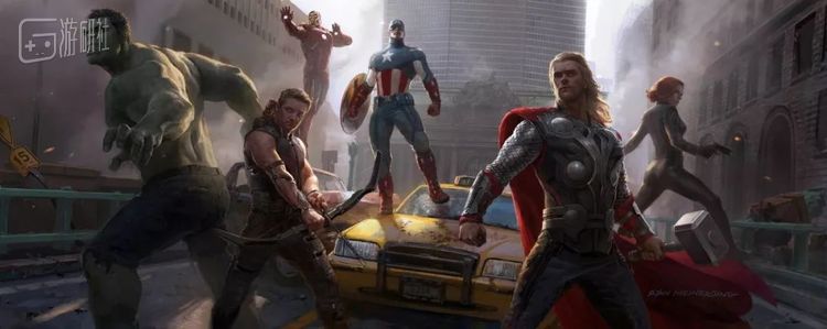 Ryan Meinerding绘制的《复仇者联盟》关键帧