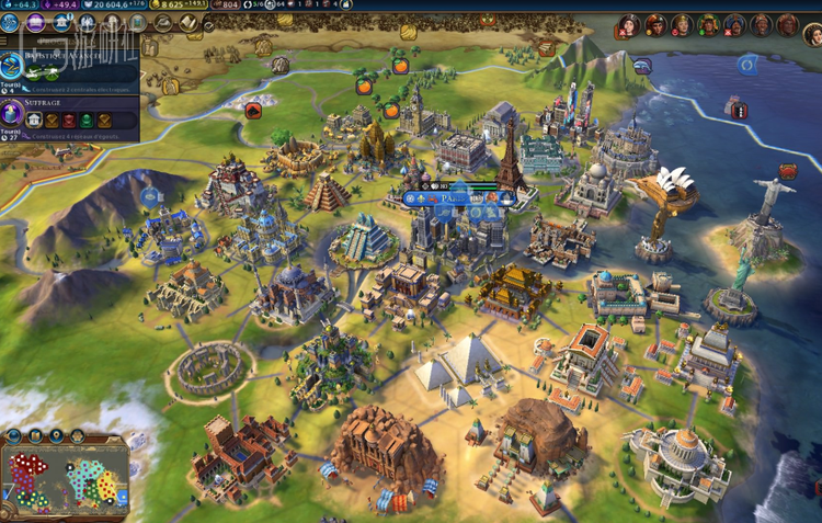 有玩家就曾在一局游戏中修建了34个人类奇观