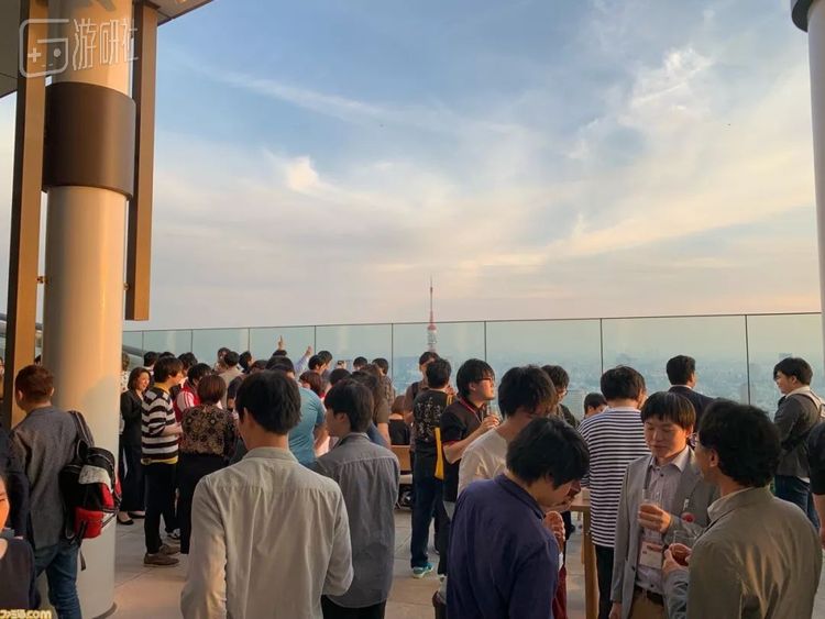 酒会现场可以远眺东京塔