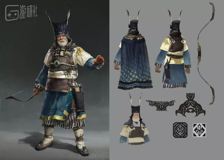 ©Lulu Zhang绘制的《全面战争：三国》蜀国的各角色原画