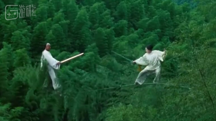 电影《卧虎藏龙》中的轻功打斗场景