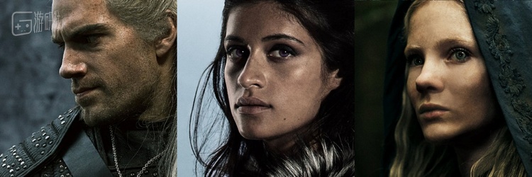 图中分别为：杰洛特、叶奈法和希里