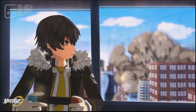 《封印战记》中的男主已经换上了新造型的游戏机