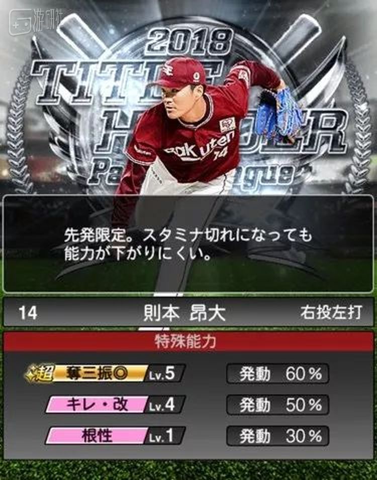 游戏《职业棒球之魂》系列为则本设计了特技“毅力”--即使体力耗尽，球员属性也不会下降。但毅力似乎并不能让他免于受伤。