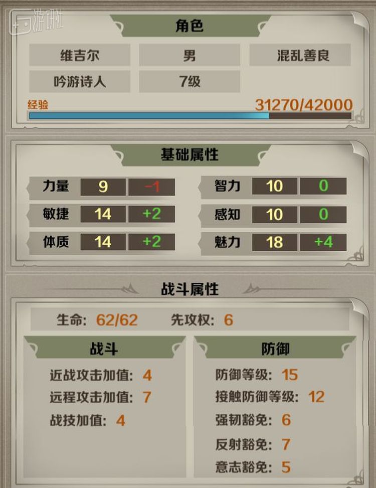 《云聚》中的角色卡几乎和DND 3R桌游的人物卡没有任何差异，而且完全由玩家自定义