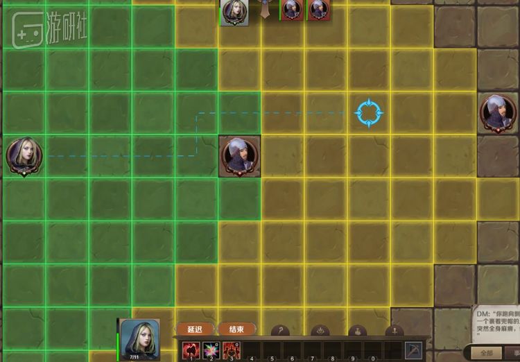 游戏的战斗界面，略显简陋