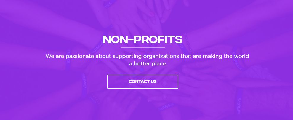 Engineer.ai 官网标语“Non-profits”(非盈利) Engineer.ai 官网标语“Non-profits”(非盈利)