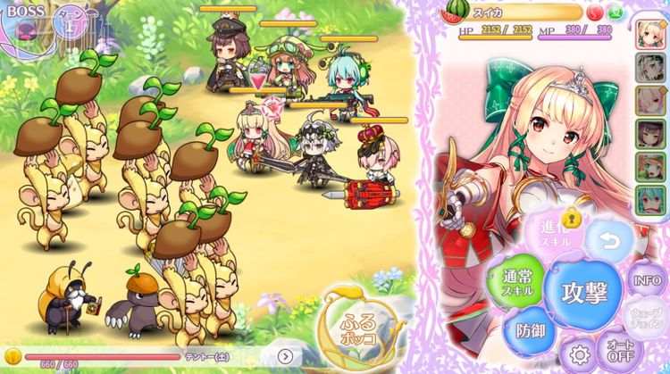 游戏的战斗画面