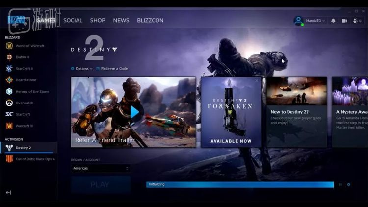 《命运2》是第一款非暴雪开发的战网游戏