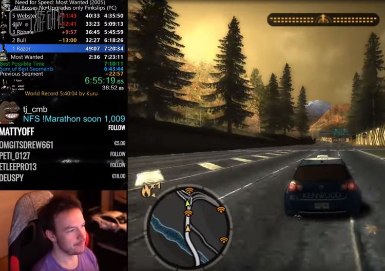 一上来就被甩开，Kuru也很绝望