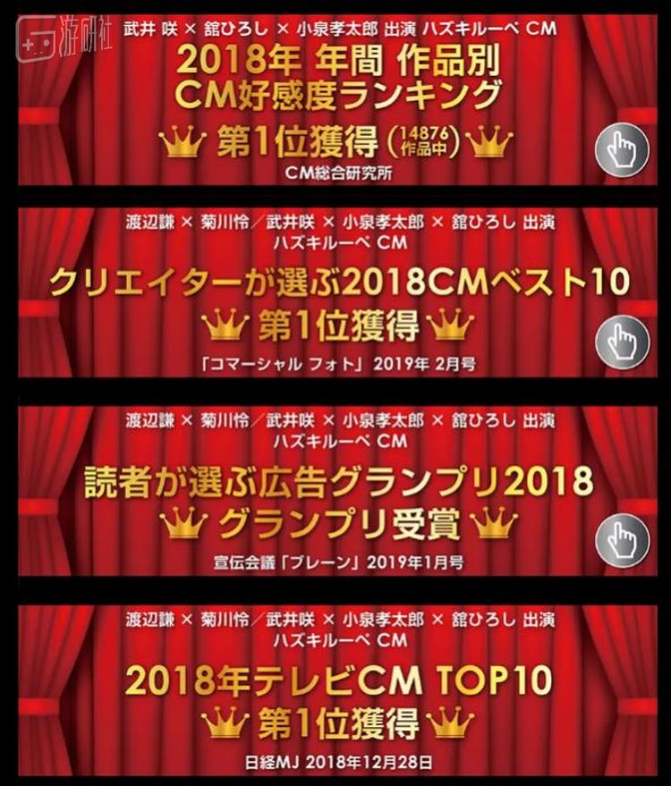 HAZUKI老花镜广告的部分获奖项目