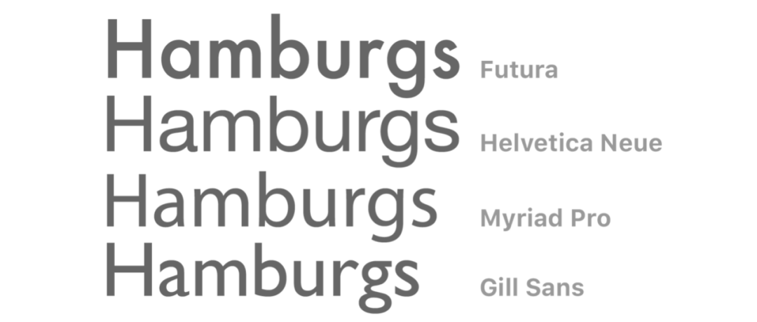 不同风格的正文无衬线体 不同风格的正文无衬线体