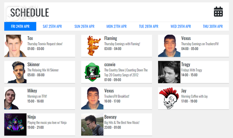 节目覆盖24小时