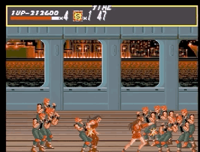 对付这么多鬼畜杂兵也只能用闪电摆拳这种鬼畜打法了